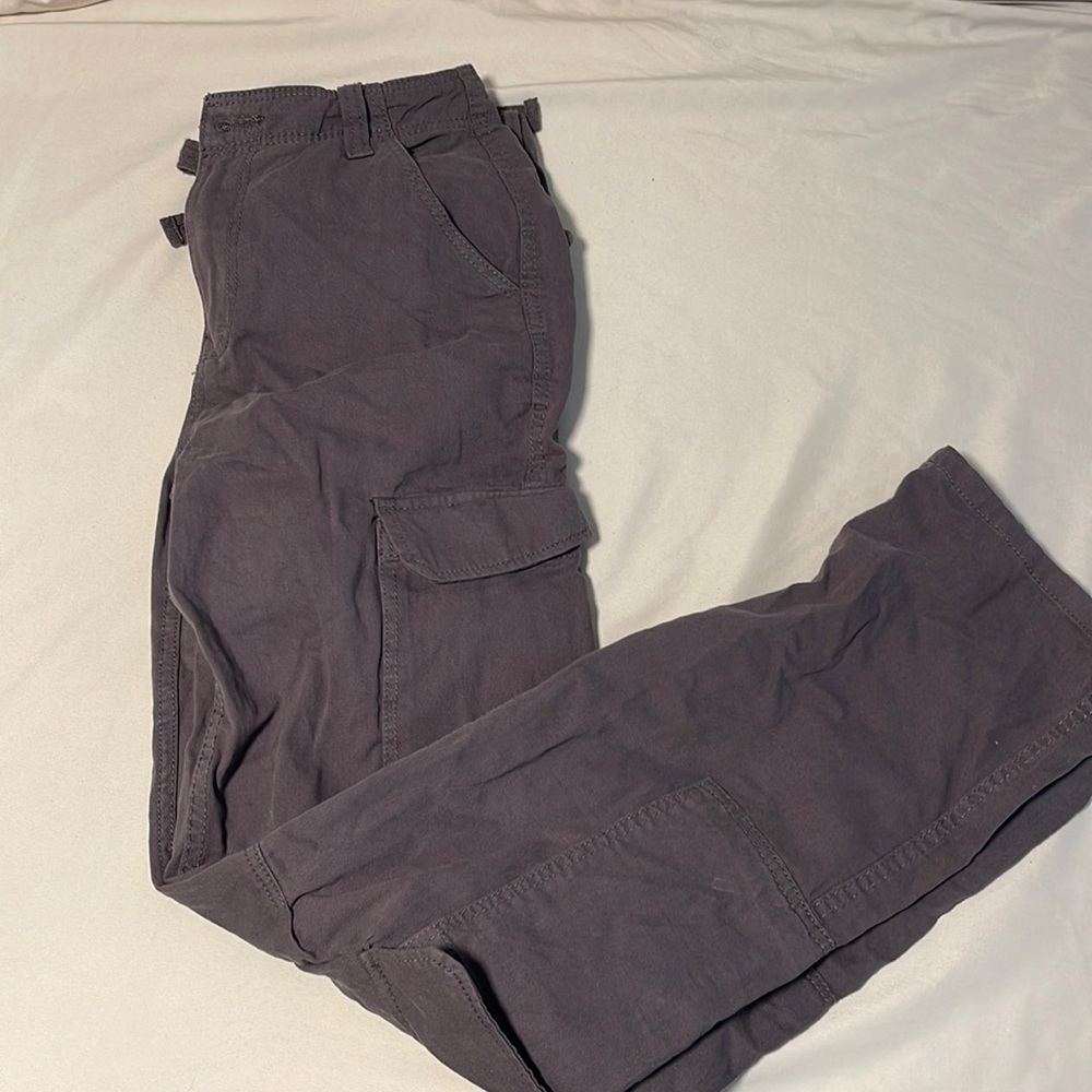 Gray Cargo Pants - Bershka